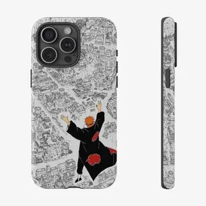 Pain Akatsuki Shinra Tensei Inspired Anime Phone Case: Naruto Shippuuden Legendary Arc Design Cover Suitable for iPhone 17-11 Pro Max/Plus and  Samsung Galaxy S23-25