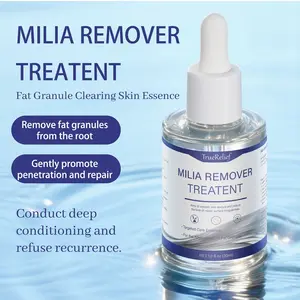 TrueRelief Milia Care Solution Serum - Salicylic Acid Serum for Face, Acne Care Liquid, Skin Repairing & Smoothing with Hyaluronic Acid, 0.85 oz