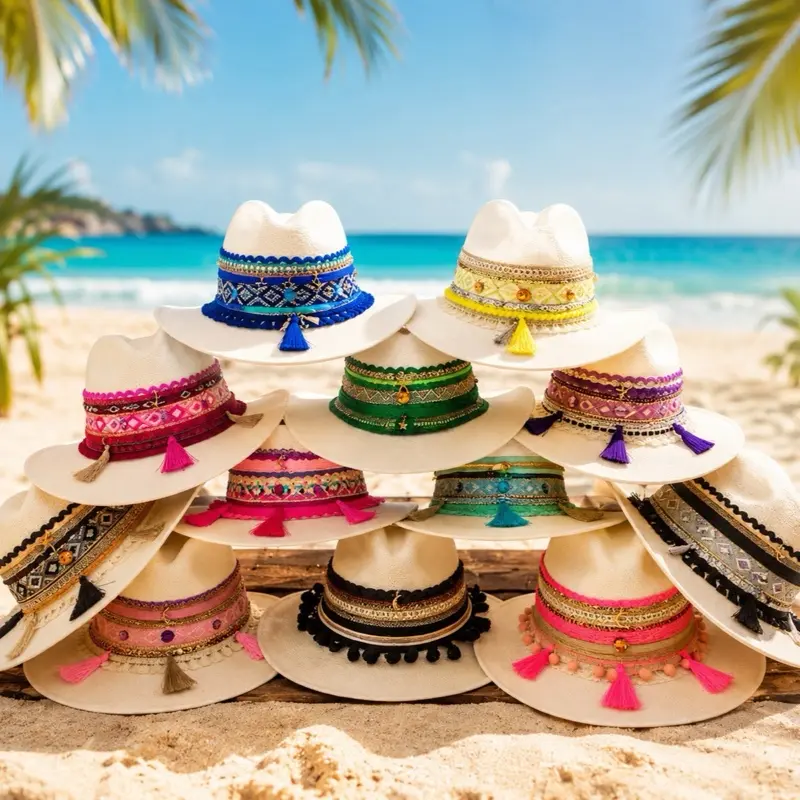 Decorative Hats – Synthetic Fiber, One Size with Internal Adjustment/ HANDMADE