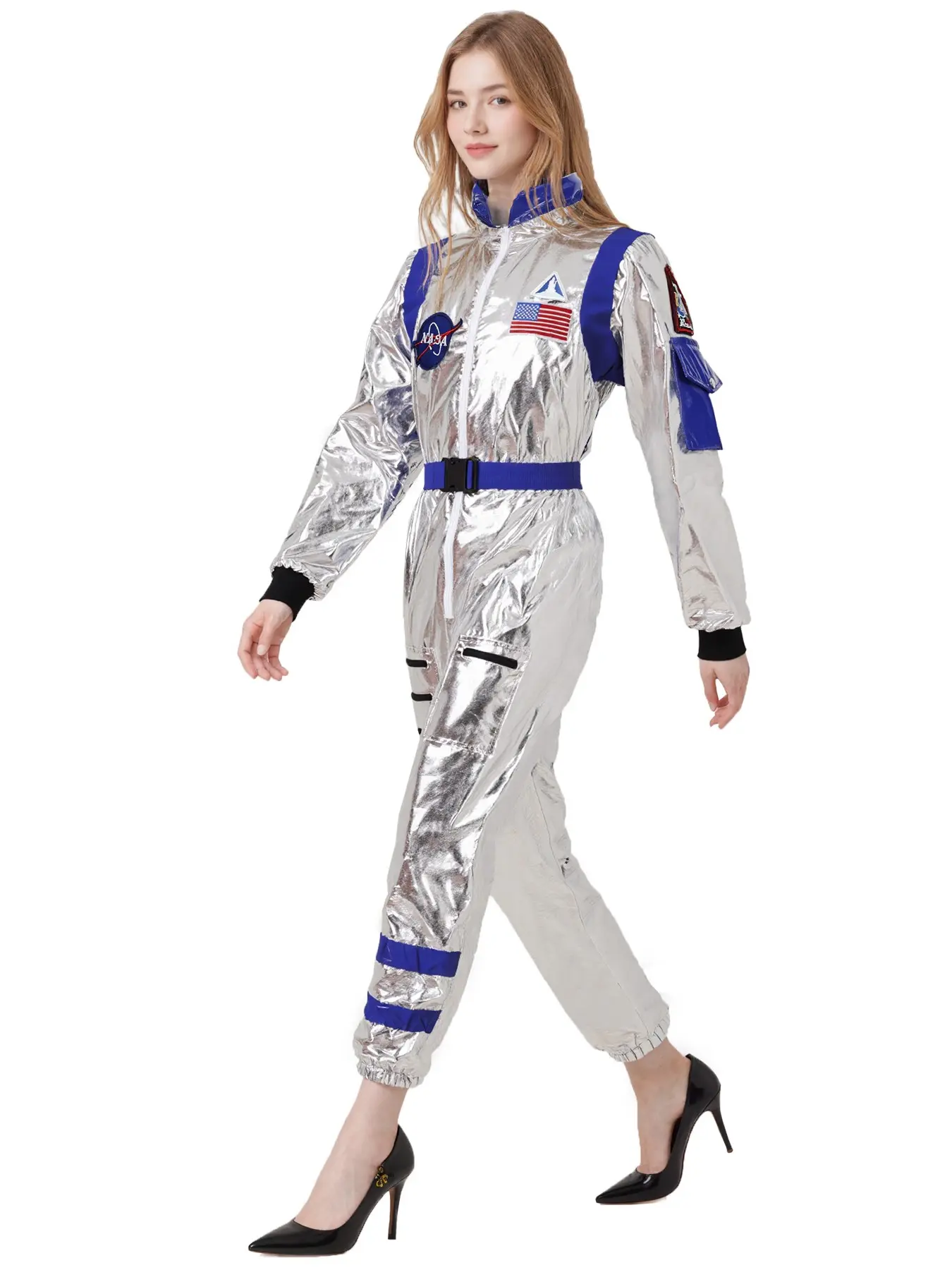 Halloween Cosplay Astronaut Costume, Space Suit Jumpsuit, Festival Party Role Play, Unisex Halloween Clothing