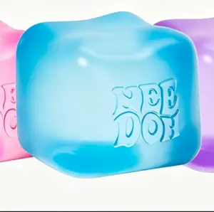Ice Cube Stress Relief Ball — Fun Squeeze Fidget Toy — Helps You Relax — Slow-Rising