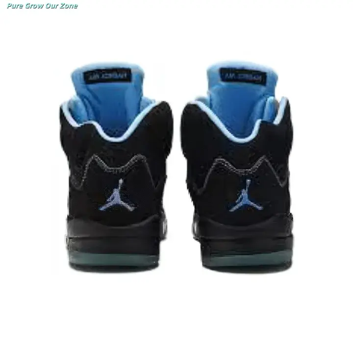 Brand New Sealed with Original Shoe Box Unisex Matte Synthetic Leather Black Light Blue Two-Tone High Top Basketball Sneakers Breathable Mesh Panel Transparent Rubber Outsole Streetwear Daily Athletic Footwear Youth Hip Hop Casual Shoes
