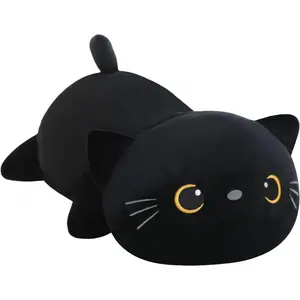 Weighted Black Cat Plush, Weighted Black Cat Stuffed Animal, Cute Plushies Soft Pillow Gift for Adults 9.8 Inch, 0.8 Lbs First Aid Kit Bag Scented Candle with Bow Vintage Spooky DIY Floating Potion Set Tree Shaped USB LED Light