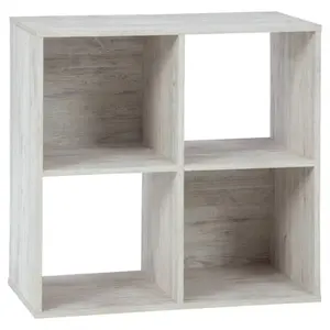 23.82" Paxberry 4 Cube Organizer Whitewash - Signature Design by Ashley