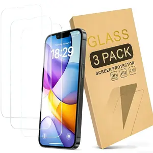 iPhone Screen Protector for iPhone 17e/16e (6.1 Inch), 3-Pack Durable Tempered Glass, Case-Friendly Design, Not Compatible with iPhone 16 6.1 Inch