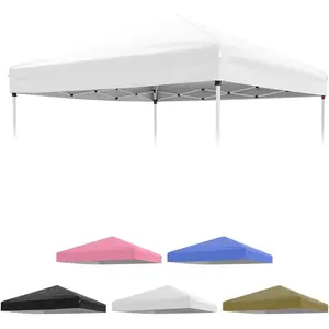 10x10ft Canopy Replacement Top with Silver Coated, Waterproof & UV Protection Pop Up Canopy Tent Replacement Top Cover Waterproof for Outdoor Garden Patio Sun Shade(Top Only), White