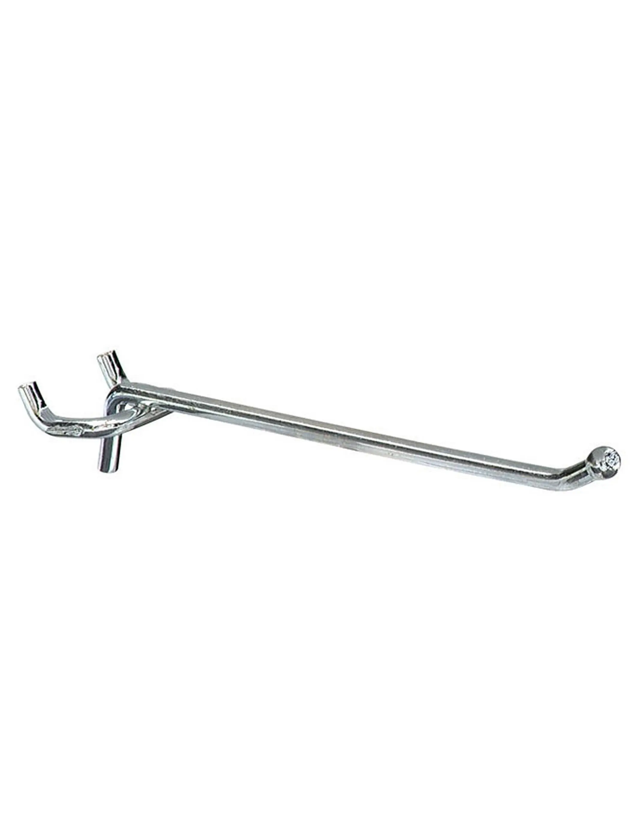 Double Prong Straight Pegboard Hook 8in. - Pack of 100