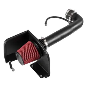 fathersdaygift VEVOR Cold Air Intake, 3.5 Inch Cold Air Intake System+ Heat Shield Compatible with 2009-2013 Chevy Silverado/GMC Sierra 1500 4.8L/5.3L/6.2L, High Flow Filter Kit Improve Horsepower/Throttle Response