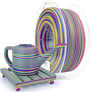 Ziro 3D Multicolor Stripes Matte PLA Filament, 1.75mm