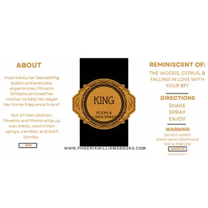 King Room & Linen Sprays -- 4oz & 8oz