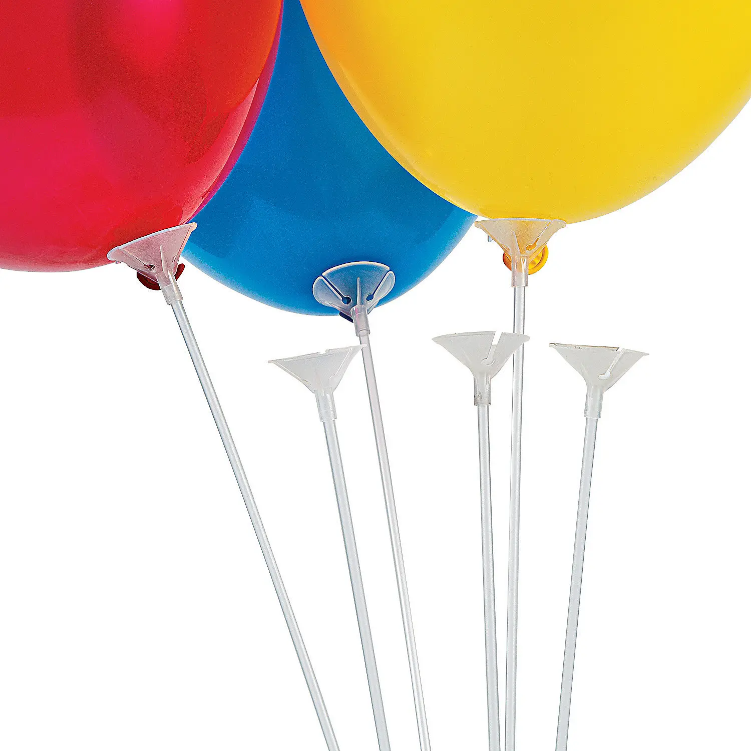 16 3/4" Bulk 144 Pc. Clear Plastic Balloon Sticks