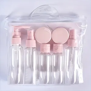 Travel Bottle Set for Bathroom Essentials, Portable Leak-Proof Reusable Cosmetic Sample Containers, Empty Shampoo Conditioner Bottles, Travel Must-Haves