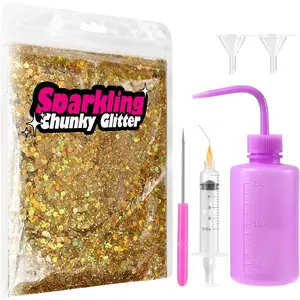 Snow Globe Cups Supplies, Snow Globe Tumbler Supplies with Glitters Kit for DIY Craft