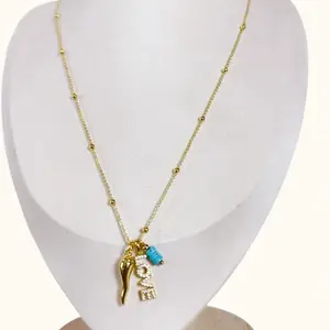 Mediterranean Love Charm Necklace