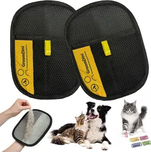 Pet Hair Remover Glove for Dogs & Cats | Newly Upgraded Electrostatic Magic Brush, Reusable Hair Removal Tool for Couch, Carpet, Car Seat & Home Cleaning