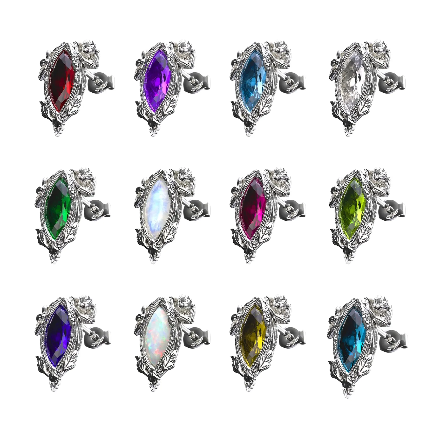 BIRTHSTONE STUD EARRING