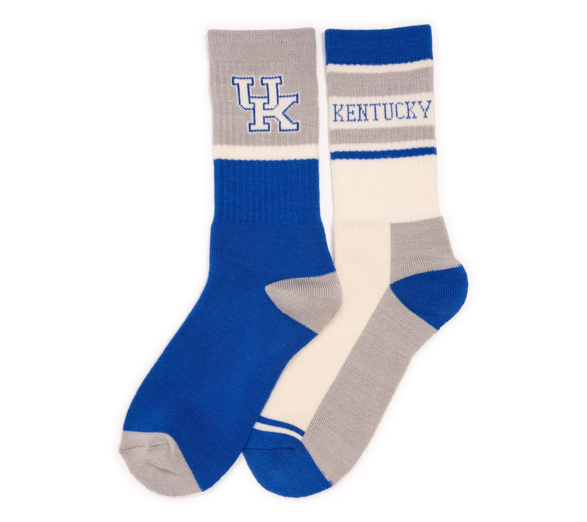 GameDay by MUK LUKS Go Team! Unisex Set of 2 Crew Socks GameDay by MUK LUKS Go Team! Unisex Set of 2 Crew Socks