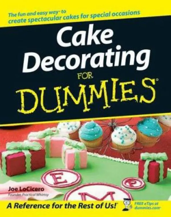 Used Paperback Book - Cake Decorating for Dummies by Joe Locicero (English) - For Cake Decorating Enthusiasts, With Easy At-Home Instruction, Expert Advice for Festive & Shower Treats