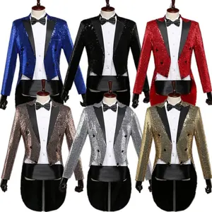 Men's Suit Tuxedo Banquet Nightclub Performance Sequins Fashion Design Men's Suit