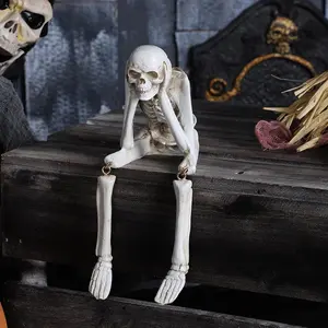 Skeleton Design Ornament, 1 Count Halloween Decoration, Patio Decoration, Decorative Ornament for Home & Office & Garden, Festival Decor Supplies