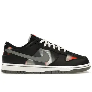 Nike Men's Dunk Low Graffiti Black Red, from StockX