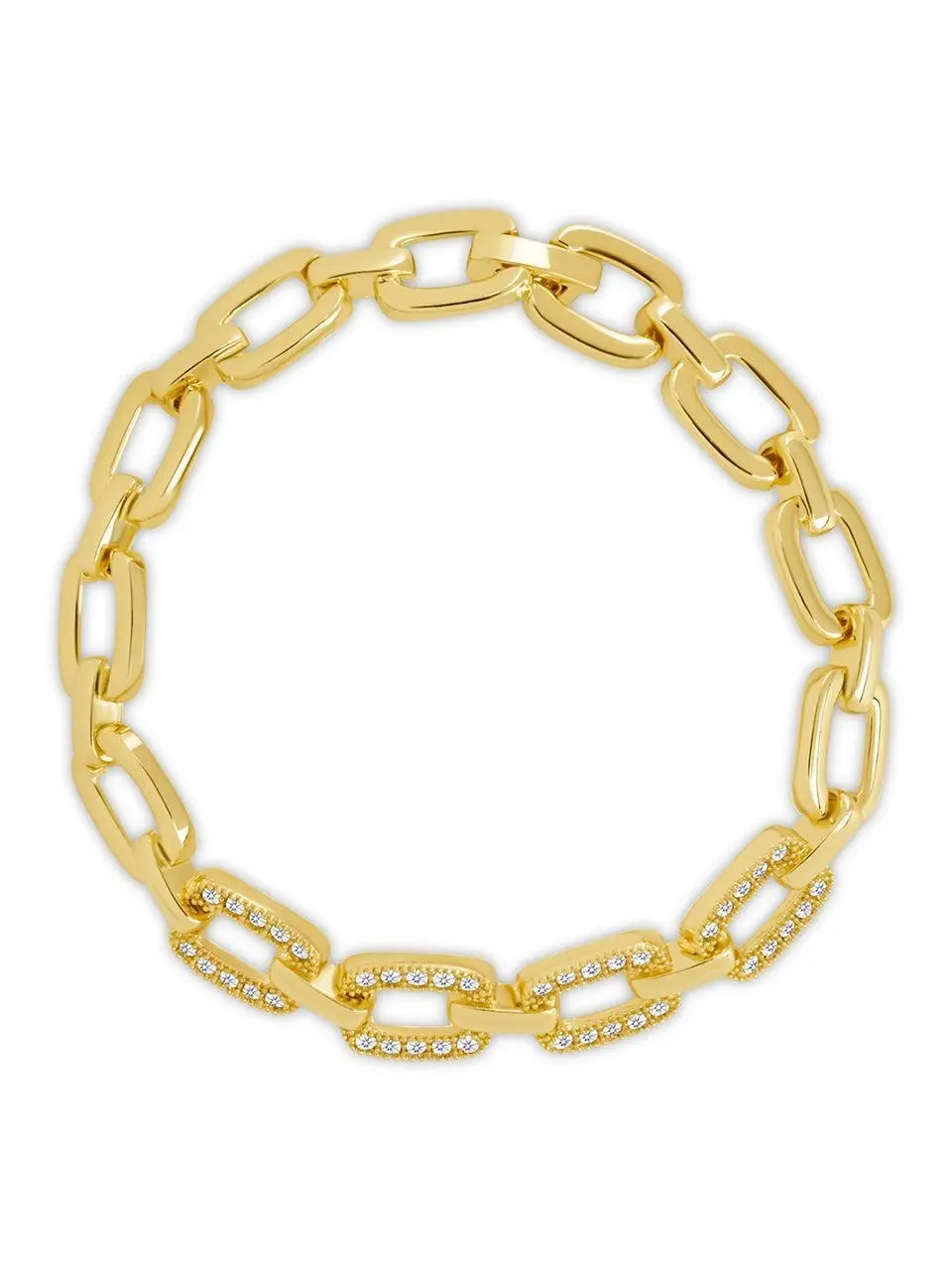 Fiona CZ Statement Chain Link Bracelet