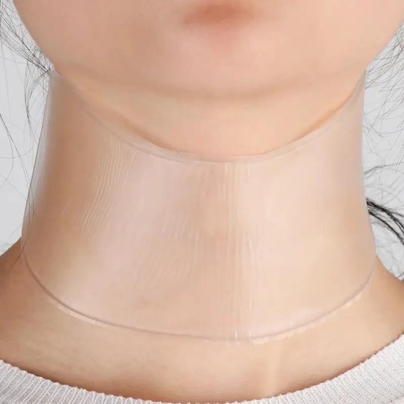 Hydrating Silicone Neck Wrinkle Patches Clear Reusable Neck Mask For Moisturizing Dry Skin Care Routine
