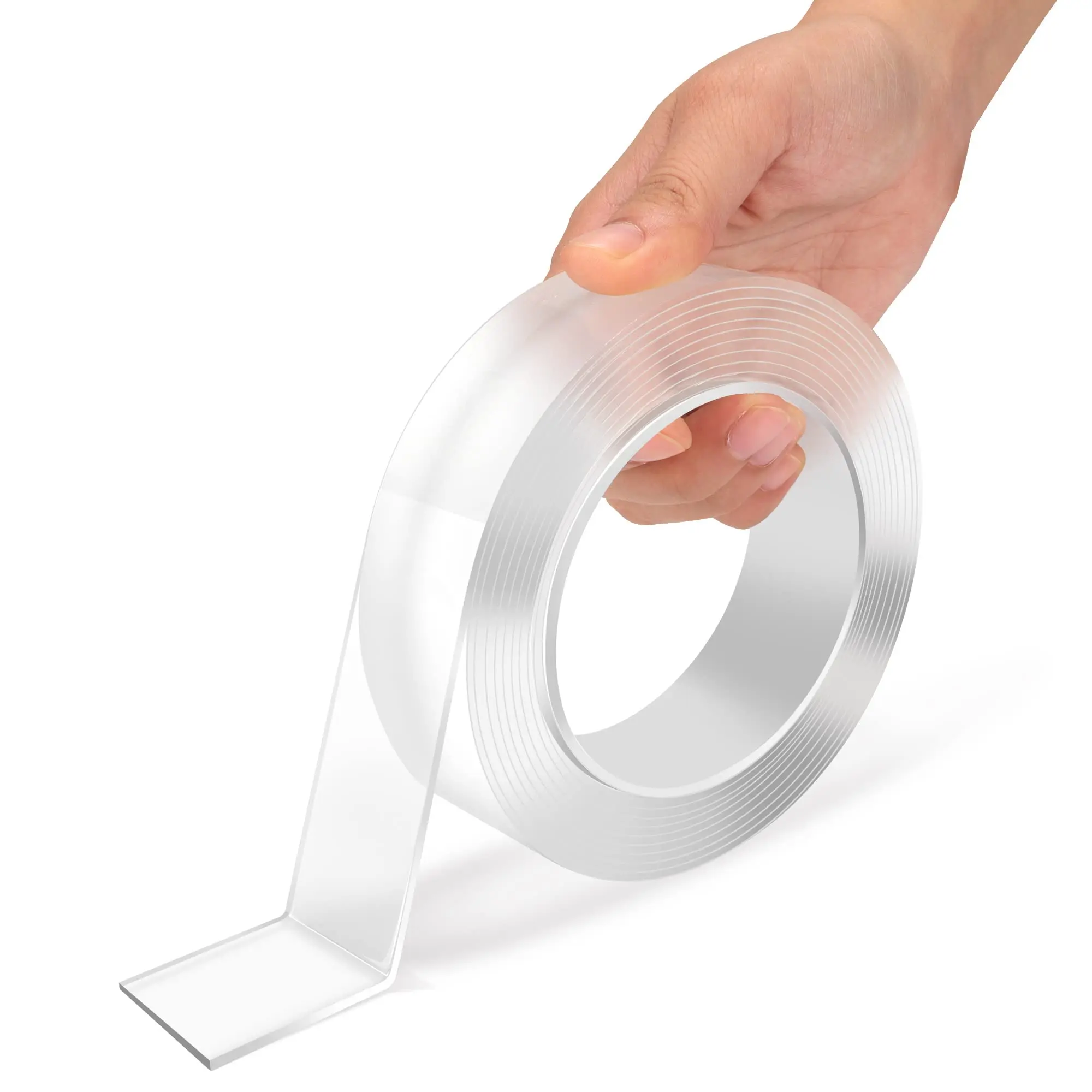 Art3d 0.04x1.18in Transparent Nano Gel-Acrylic Double-Sided Tape - High Strength, Strong Adhesive Backing, Invisible Self-Adhesive, for Carpet Mats, Craft Wall Mounting, Walls, Double Sided Tape For Walls, Transparent Nano Tape