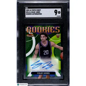 2023 Topps Finest Colby Jones #RFA-CJ Rookies Autograph SGC 9