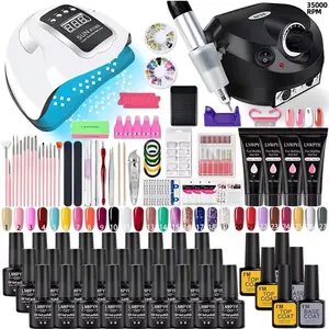 Acrylic Nail Kit – Poly Gel Set with UV Lamp, Extension Gel & Manicure Tools