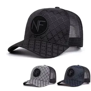 Men / Woman Adult Baseball Cap NF grid Embroidered Design Mesh Hat Outdoor Activity Adjustable Casual Hat Spring Autumn Travel Tourism Beach Holiday Caps