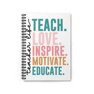 Teacher Notebook, Teach Love Inspire Journal, Teacher Gift