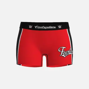 Women's WWE Nikki Bella Fearless Boy Shorts - Soft Polyester-Spandex Fabric, Athletic Activewear Bottoms