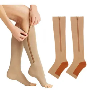 Compression Stockings, Knee-High Compression Socks for Cycling, Calf Support for Men & Women for Outdoor Fitness & Running Sports