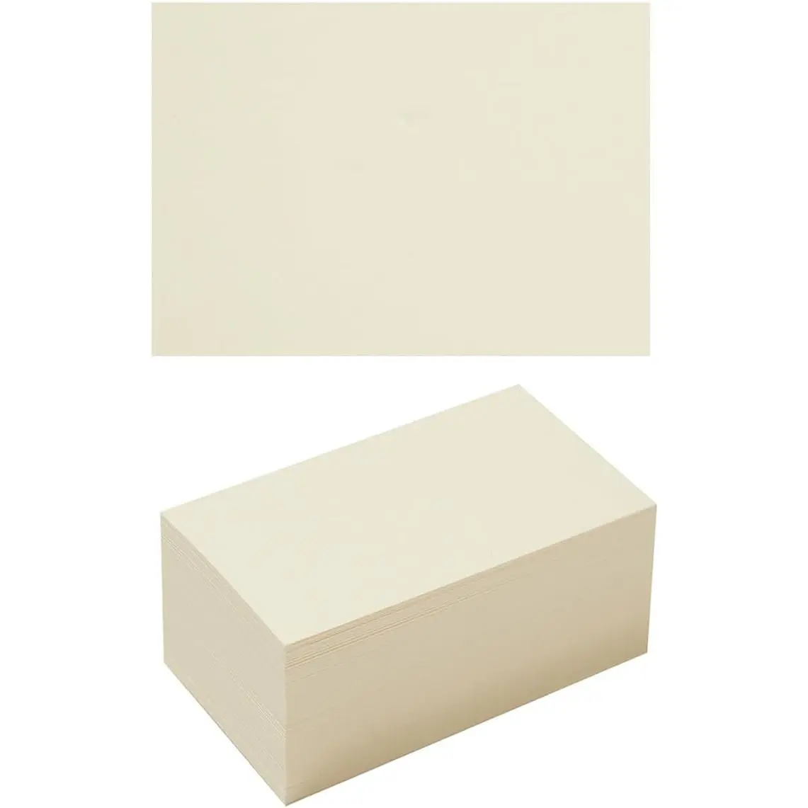 50 Sheets Blank Cardstock Paper 250 GSM Thick Heavy Cards Stock for DIY Art Projects, Card Making, Postcards, Greeting Cards, Birthday Party, Wedding Invitations (Cream, 4x6 inches)