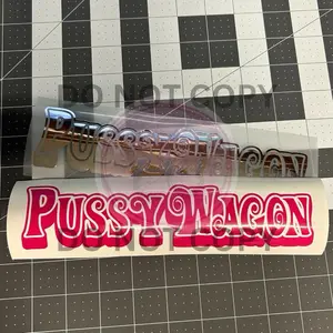 Pu$$yWagon Decal, Girly Decal, KB Decal, Car Decal, Truck Decal