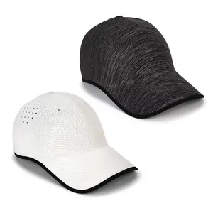 2 Pack Unisex Seamless Baseball Cap, Adjustable Quick Dry Breathable Dad Hat, Washable Lightweight Stretch Sun Hat, Comfort Non-binding Design, Portable Casual Outdoor Cap for Golf, Running, Hiking, Fishing, Trucker Style & Daily Wear, Athletic Hats