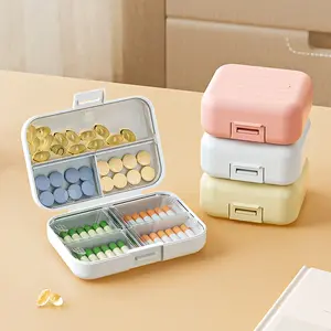 7 Day Pill Organizer – Weekly Pill Organizer, Girly Pill Box 7 Day, Purple Pink Daily Vitamin Holder for Fish Oil/Medicine/Supplements