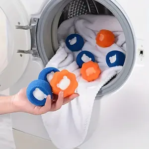 6 PCS Washing Machine Hair Catcher - Cat Hair Adhesive Balls, Filter Hairballs, Remove Pet Hair, Washing Ball for Clothes
