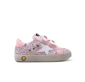 Pumpkin Kisses Pink Velcro