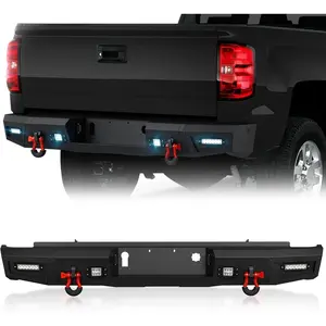 Heavy Duty Rear Truck Bumpers for 2014-2018 Chevy Silverado 1500 & GMC Sierra 1500 Accessories | Yzona