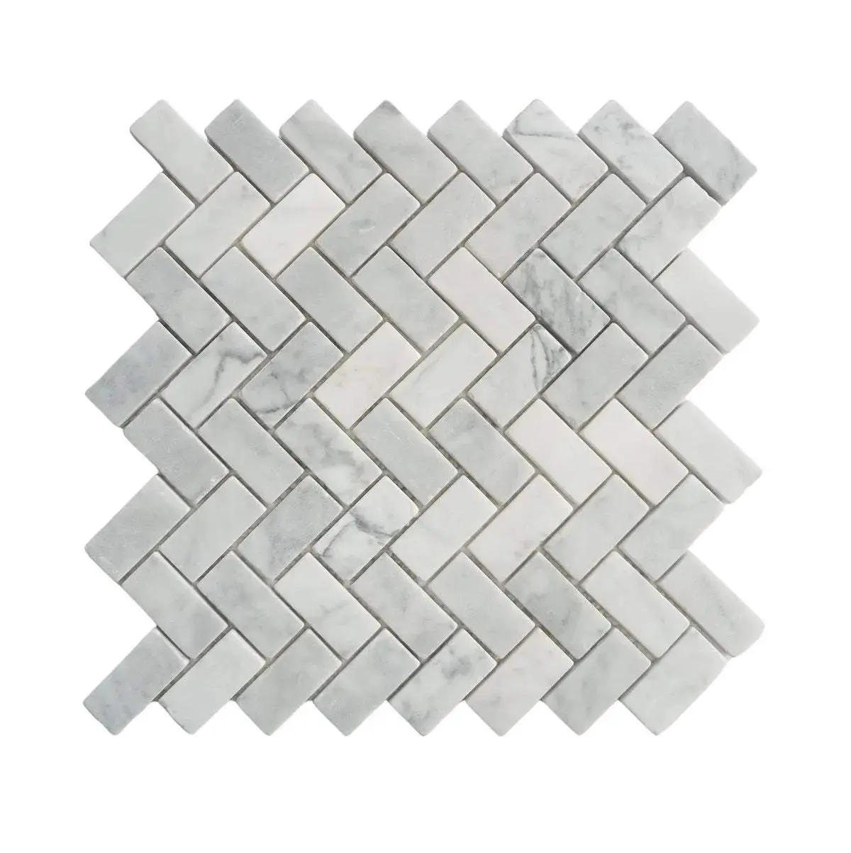 Herringbone Mosaic Tiles, Herringbone Carrara Mosaic Wall & Floor Tile
