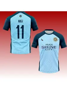 2026 Summer Blue Lock NAGI Man Shine City Jersey Japanese Anime Cosplay Football Uniform Men’s T-shirt surfing suit beachwear