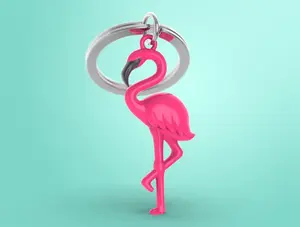 Metalmorphose 3D FLAMINGO KEYRING