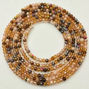 Coco crystals tie on waist bead
