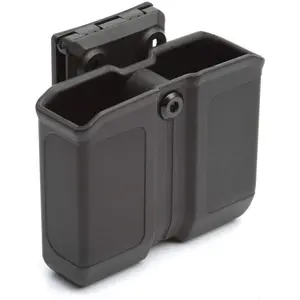 Polymer Double Magazine Holster Ambidextrous Carrier, Fits 9mm/.40 Calibers Double Stack Magazines,