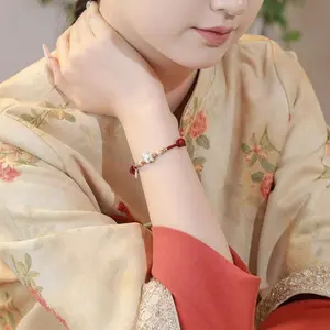 Madao Chenggong Pure Silver 999 Sterling Silver Red String Bracelet 2026 Zodiac Year of the Horse Red String Niche Bracelet Woven Rope