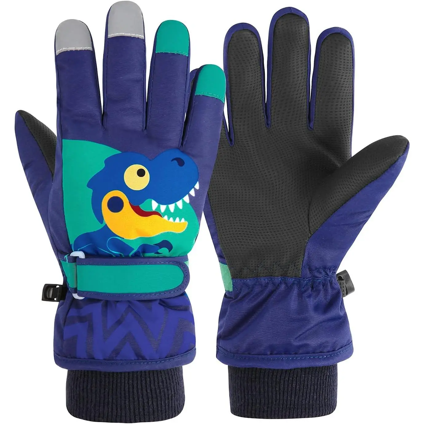 P-HBL01     Kids Waterproof Winter Gloves Warm Snow Gloves Boys Girls Ski Gloves Toddler Mittens Windproof
