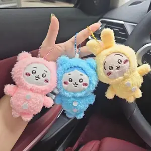 Chiikawa Anime Cartoon Plush Dolls, Self-Deprecating Bear, Hachiware, Usagi, Keychain Pendant Stuffed Toys Gifts