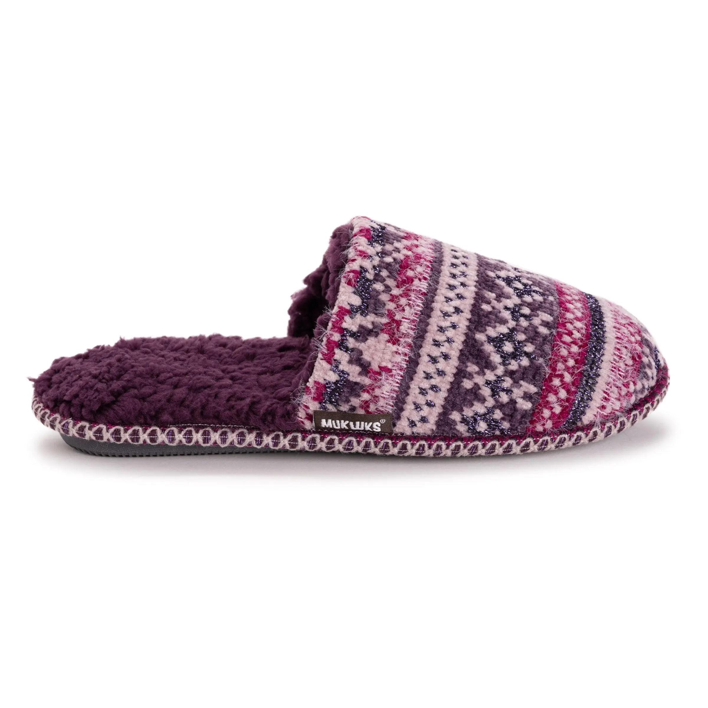 Muk Luks Women's Ashlie Scuff Mule Slippers - Foam-Based, Furry-Themed, Indoor, Slide-In-Out Women's Clogs, Cozy Fur-Lined, Foam Cushioned, Slip-On Convenience Footwear, Foam-Based Women's Clogs